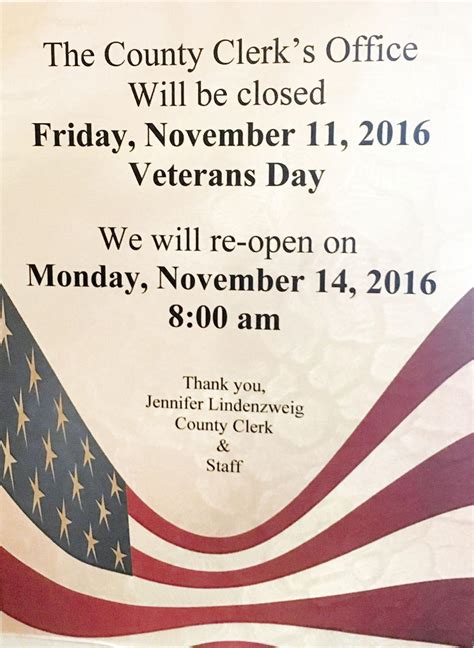 government offices open tomorrow|What’s closed for Veterans Day, Nov. 10.